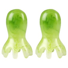 Alice Home 章魚梳刮痧按摩器, 2個, 淺綠色