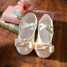 aterreballet 女童絲帶珍珠芭蕾舞鞋 ATB-1714