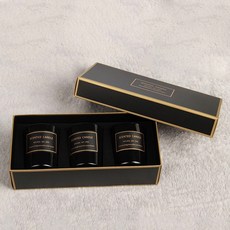 香氛蠟燭三合一禮盒, 單一顏色, 藍風鈴 + 英國梨 + 鼠尾草