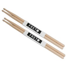 Preto 練習用原木鼓棒 楓木鼓棒 5A組, 自然色, 2套