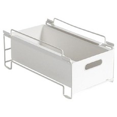 21C Trend Home Fit 滑動式收納盒 廚房拉出式多用途置物架 B型, 1個, 白色