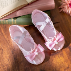 aterreballet 女童絲帶珍珠芭蕾舞鞋 ATB-1714