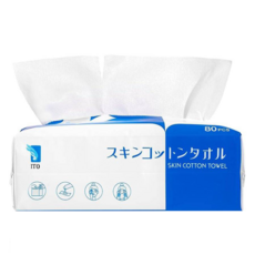 ITO 日本伊藤 抽取式洗臉巾 80張 無香 柔軟親膚 乾濕兩用, 1包