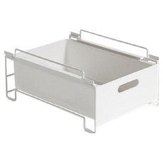 21C Trend Homefit 滑動式收納盒 廚房 拉出式 多用途層架 B型, 1個, 白色