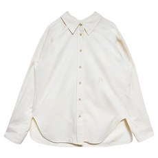 on&on 女款寬鬆版刺繡亮點棉質襯衫