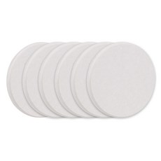 AHOYE 加厚款硅藻土杯墊/吸水杯墊/隔熱墊, 6個, 白色