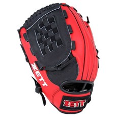 ZETT 豬皮手套 左投用 BPGK-PRD115 RH, 紅色, 1個