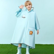 Starbean 兒童單口袋動物拉鍊雨衣