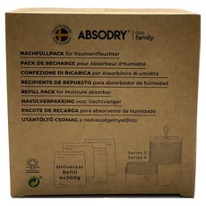 ABSODRY by TORRBOLLEN 乾乾好除濕劑補充包 Refill bag 4-pack Series 3適用 4包, 300g, 1盒