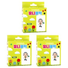 Uniart UNI迷你積木 愛因斯坦, 3個, 混合顏色