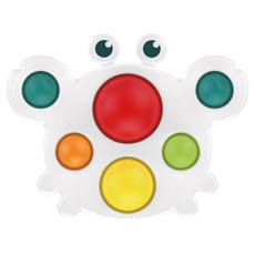 HUANGER Haneulsseonbyeol 矽膠嬰兒按壓泡泡 蝴蝶眼睛 heanhe0145, 1個, 混合顏色