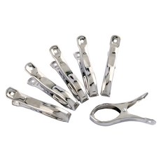 Axis 艾克思 不鏽鋼曬衣夾 HA119 9 x 1.5 x 4.7cm, 銀色, 12個