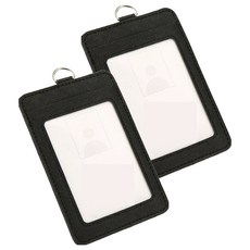 Rich Life 上班族直式識別證掛繩, 2個, 黑色