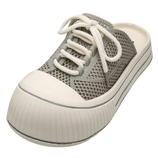 泰迪熊網眼涼鞋穆勒運動鞋, 240, 煙灰色