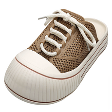 泰迪熊網眼涼鞋穆勒運動鞋, 230, 駝棕色