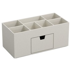 빅소 VENDELA 데스크 오거나이저 악세서리 정리함, 그레이지, 1개