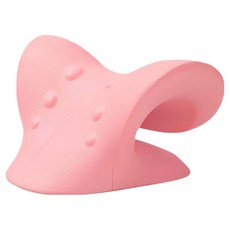 HERAZIN 頸椎頸部按摩 C型脊椎枕, 1個, 粉紅色