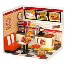 Robotime DIY迷你立體拼圖Yum Yum Burger DW010, 110件, 1個, 混色