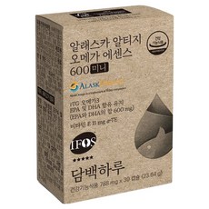 Danbaekharu 阿拉斯加 rTG Omega 精華 600 迷你, 30錠, 1個