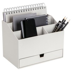 빅소 GRETA 데스크 오거나이저 책상 정리함, 그레이지, 1개