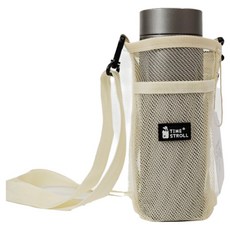 실버스 크로스 매쉬 물병 가방 FS173, 베이지, 1개