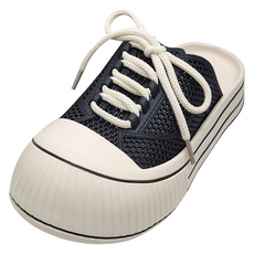 泰迪熊網眼涼鞋穆勒運動鞋, 230, 黑色