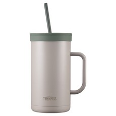 THERMOS 膳魔師 The Compact 吸管隨行杯, 灰色 GY, 1個