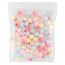 Uniart TINYBEADS 粉彩4號南瓜球 霧面, 1個, 混色