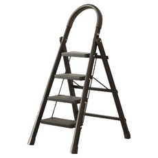 접이식 스툴 안전사다리 4단 블랙, 1개