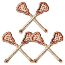 동대문단추왕 열접착식 자수 와펜 패치 라크로스심볼 미니, 혼합색상, 3개