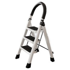 접이식 스툴 안전사다리 3단 화이트, 1개