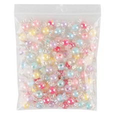 Uniart TINY BEADS 粉彩糖果 中6號 雷射, 1個, 混色