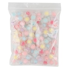 Uniart Teeny Beads粉彩糖果珠 中7號 霧面, 1個, 混合顏色