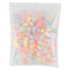 Uniart 緹妮珠粉彩花朵 小8號 霧面, 1個, 混合顏色