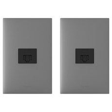 Legrand 羅格朗 Afella Magnesium Simple 8P 1孔 組合插座, 2個