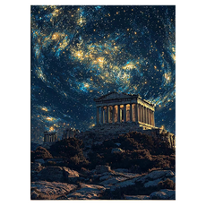 DULU 초보자용 DIY 명화그리기 캔버스 + 페인트 + 브러쉬 세트 30 x 40 cm, 타입3, 1세트