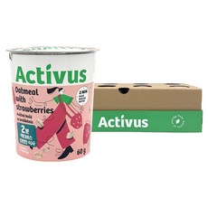 activus 杯裝燕麥麥片 草莓, 60g, 8個