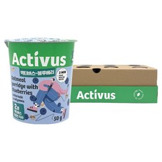 activus 杯裝燕麥麥片 藍莓, 50g, 8個