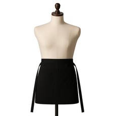 帆布腰部圍裙 Blank 2號尺寸, 黑色, 1個
