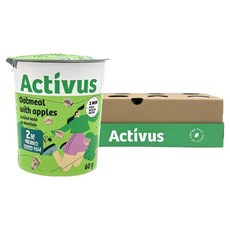activus 杯裝燕麥麥片 蘋果, 60g, 8個