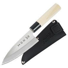 칼백화점 백호 특선 데바 좌수용 칼 135mm + 칼집 세트, 1세트