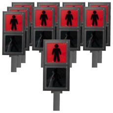 minhwashop 安全教育紙製紅綠燈製作 S2401040, 10個, 混色