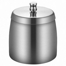 Reddot 紅點生活 不鏽鋼霧面拉絲無味附蓋菸灰缸 小款(7.8 x 7.8 x 7.4cm), 1個, 銀色