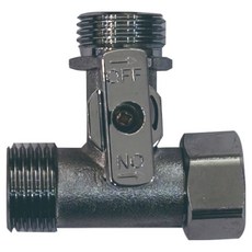 두진 욕실 잠금잠치형 황동 T밸브