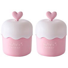 小麥購物 洗面乳起泡器 C600 84g, 2個, 白撞粉