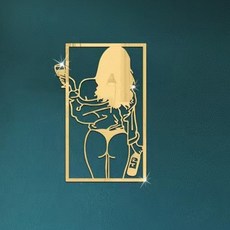 더플로우커머스 홈플로우 걸스 나잇 아웃 아크릴 아트 월데코, 골드