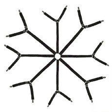 升級八爪床單防滑固定器, 黑色