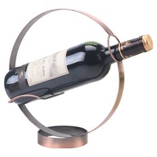 Allincell 現代家用紅酒架 24.5 x 9.5 x 26.5 cm, 1個, 圓圈古銅