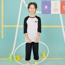 Suafam 男童Aerocool涼感七分學生內衣上下套裝