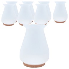 Axis 艾克思 圓形矽膠毛氈桌椅電器靜音防刮腳套/保護墊, 8個